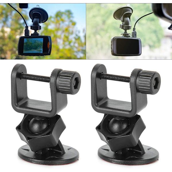 2 st Dash Cam-fäste, Mini Car Dash Cam-fäste Universal Adhesive Mount Holder, U-huvud, för fordon Vi