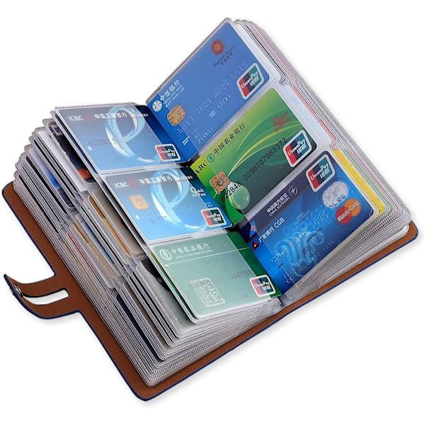 Nahkainen käyntikorttikotelo, RFID-estoluotto- ja pankkikorttikotelo