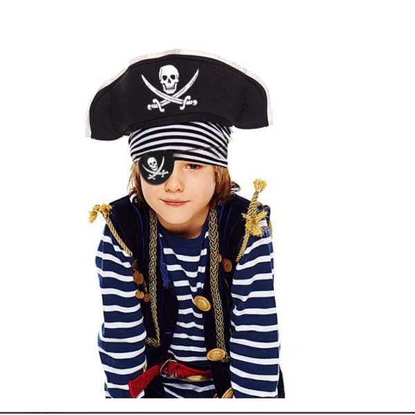 60 stk Piratkaptajn øjenlapper Halloween Piratkostume A