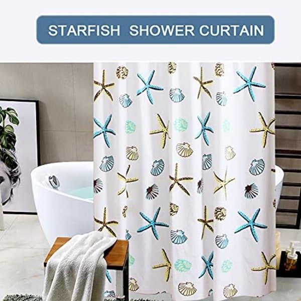 Mildew Resistant Shower Curtains - Ekstra Lange Shower Curtains wit