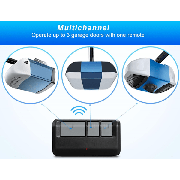 2 kpl:n autotallin ovenavaajan kaukosäädin Chamberlain LiftMaster Craftsman 893LM 893MAX 971LM