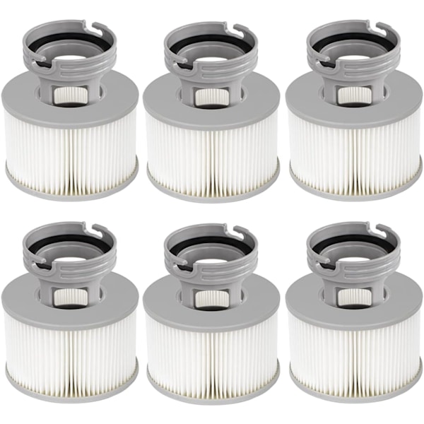 Paket med filter för bubbelpool + skruvbar basadapter för MSPA uppblåsbara pooler, uppgraderad version av filter för MSPA alla nuvarande bubbelpooler