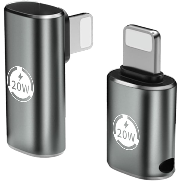 USB C - Lightning-sovitin, tukee 20 W:n PD- ja pikalatausta