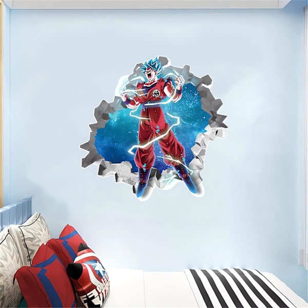 Dragon Ball väggdekal för sovrum, barnväggdekor, anime-inlägg