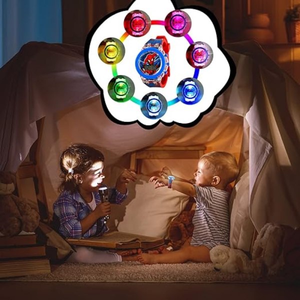 Barnklocka, Barn Digitalklocka（Animerad stil 4）, Barnklocka för flickor pojkar med 7