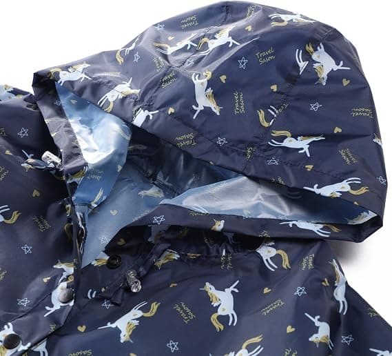 M Vanntett Frakk Unisex 1 År til 12 År Regnkappe Poncho Ch