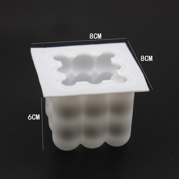 2 stk. Boble Silikonform Sjokolade Fondant Kakedekorering Stearinlys