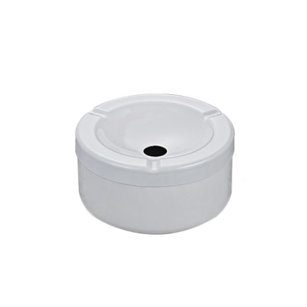 Vit - 10,3x5,8cm, Askkopp med luktfri lock