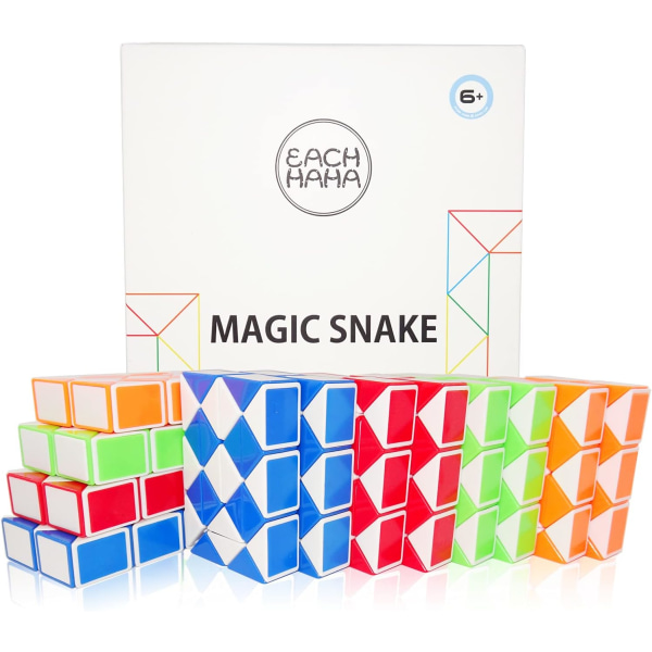 Rubik's Cube Magic Snake, 4 färger, 3 stycken vardera