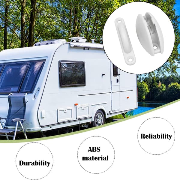 2 par plastik dørstopper til campingvogn, dørblok til autocamper, dørholder til campingvogn, T-formet dørstopper til autocamper til fragttrailer RV-både