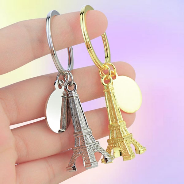 Olympialaiset-Eiffel-torni-avainperä-matkamuisto Silver