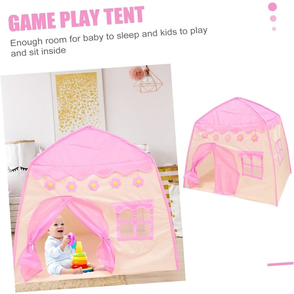 (Vaaleanpunainen) Lasten teltta Sisälle Suuri lasten teltta Lelut baby