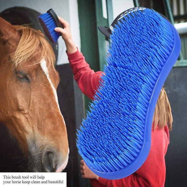 Horse Brush, Professional Horse Cleaning Grooming Silicone B