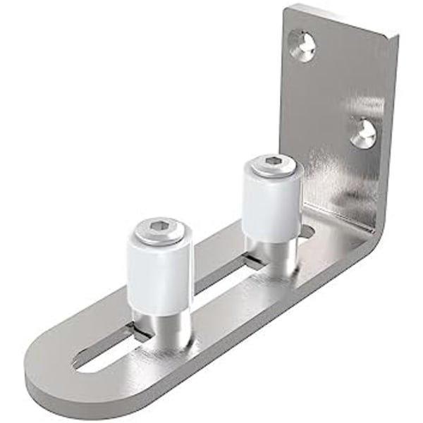 Justerbar golvguide för skjutdörr i rostfritt stål 123x40x65mm (1 st)