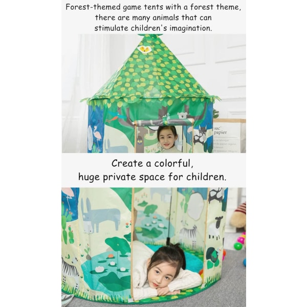Teepee-lektält för barn, popup-tält för barn för inomhus- och utomhusnöje, flickleksak, lekhus,
