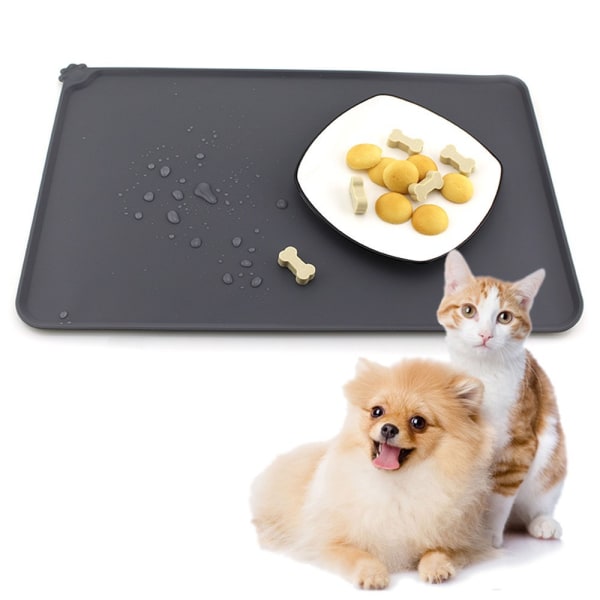 Silikon katteunderlag for hund, sklisikker anti-tilstopping bordmatte, (Da