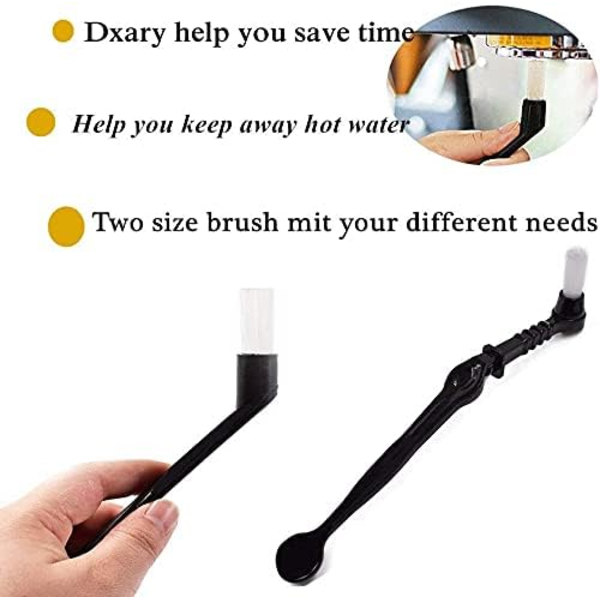 Set med 4 rengöringsborstar för kaffemaskin
