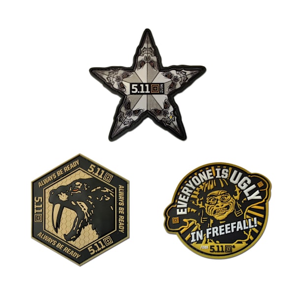 (A)Taktisk moral badge broderet Velcro-3 stykker