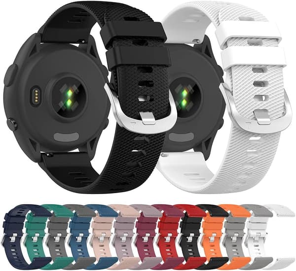 Udskiftningsrem til Garmin Approach S50 20mm silikone grå Grey