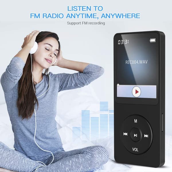 8 GB MP3 Walkman musikspelare, stöder Bluetooth 5.4