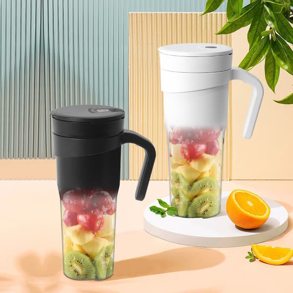 Bærbar Juicer Blender USB Genopladelig 470ML (Sort)