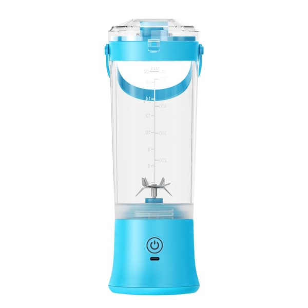 Bærbar blender, USB-lading, 500 ml kapasitet. Blue