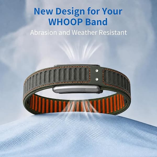 Urrem til WHOOP 5.0 MG åndbar nylonrem Starlight