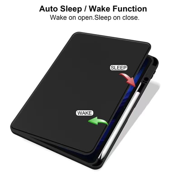 Etui til Xiaomi Pad 5/5Pro 11-tommer Fuld Beskyttelse Sort