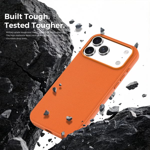 Fodral för iPhone 18 Pro reptåligt mikrofiberfoder tyg TPU kompatibel MagSafe smal lätt design Purple 18 Pro