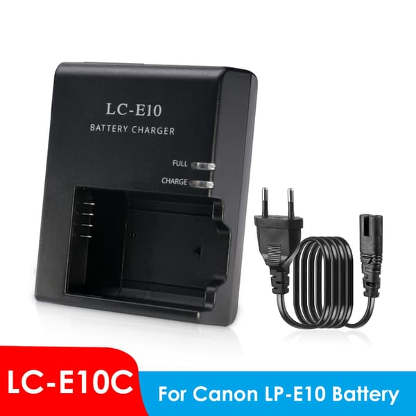 Lc-E10 lader for Canon Lp-E10 batteri, kompatibel med Eos 1100D 1200D 1300D