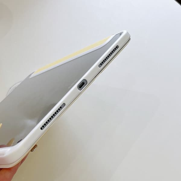 Futteral til iPad Air 11 2026, Transparent akryl bakpanel (grå)