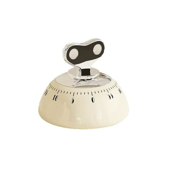 Magnetisk timer, studie-/kjøkkenbakepåminnelse (hvit)