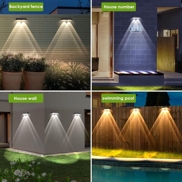 Sollampor 2-pack Solar LED-lampor Vattentäta