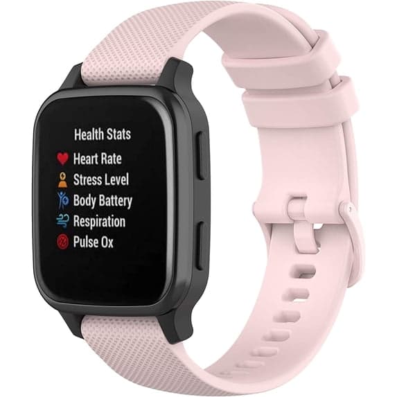 Udskiftningsrem til Garmin Venu Sq til kvinder og mænd 20mm Pink Pink