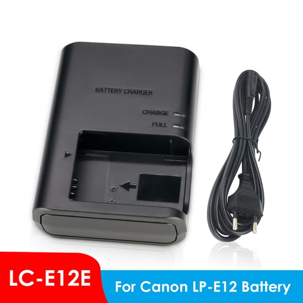 Lc-E12E Oplader til Canon Lp-E12 Batteri, Kompatibel med Eos M M2 M10 M50 M100