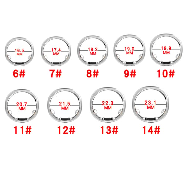 Erstatningsoplader til RingConn Smart Ring, størrelse 8-9 kompatibel (omkreds 18,2-19 mm) 8-9#