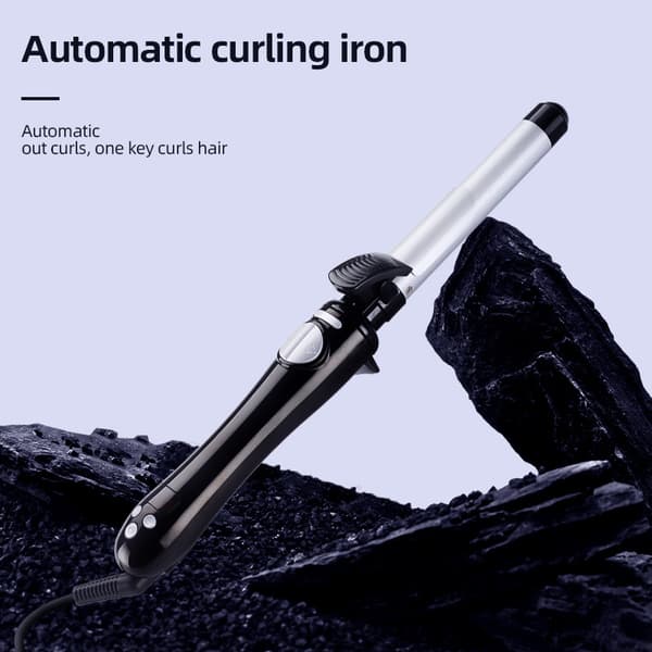Automatisk locktång 25 mm Black Silver