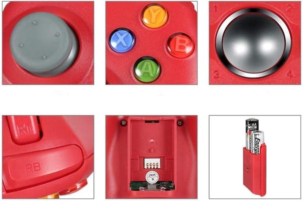 Trådløs Controller Til X-Box360, Pc, Steam – 2.4G Gamepad, Plug And Play Til Windows/Steam Spil Pink