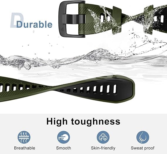 Urrem til Garmin Forerunner 965, Forerunner 955, Forerunner 945, Forerunner 935, Fenix 5 Silikone Erstatningsrem 22mm Green