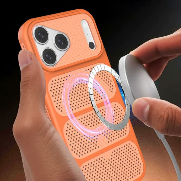 Telefoncover til iPhone 17 Pro Max Hybrid Stødsikkert Magnetisk Robust White