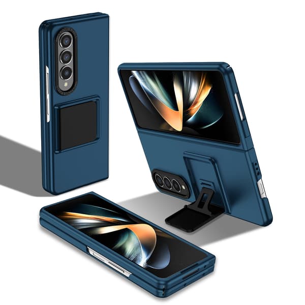 Fodral till Samsung Z Fold 7, skydd med justerbart stativ Blue