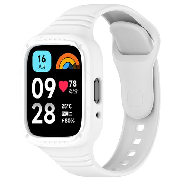 Klockarmband för Redmi Watch 3 Active silikon (vit)