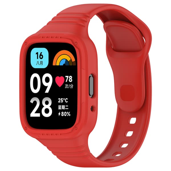 Klokkerem til Redmi Watch 3 Active silikon (rød)