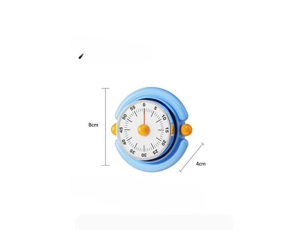 Visuel magnetisk timer, studie-/køkkenbagepåmindelse (pink)