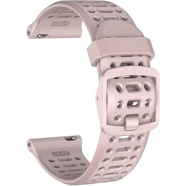 Rem til Coros Pace 2, Forerunner 245/645/55 Silikone Quick Release Urrem 20mm Pink