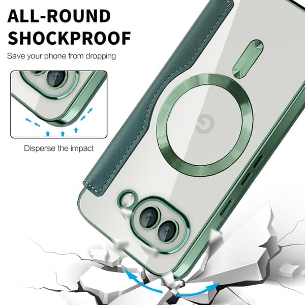 Telefonfodral för Google Pixel 10 Pro XL RFID Plånbok Linsskydd Magnetisk Gray