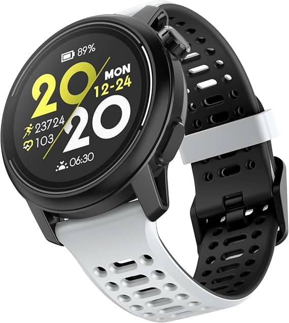 Urrem til Coros Pace 2, Forerunner 55/245/645 Music Silikone Quick Release Erstatningsrem 20mm White