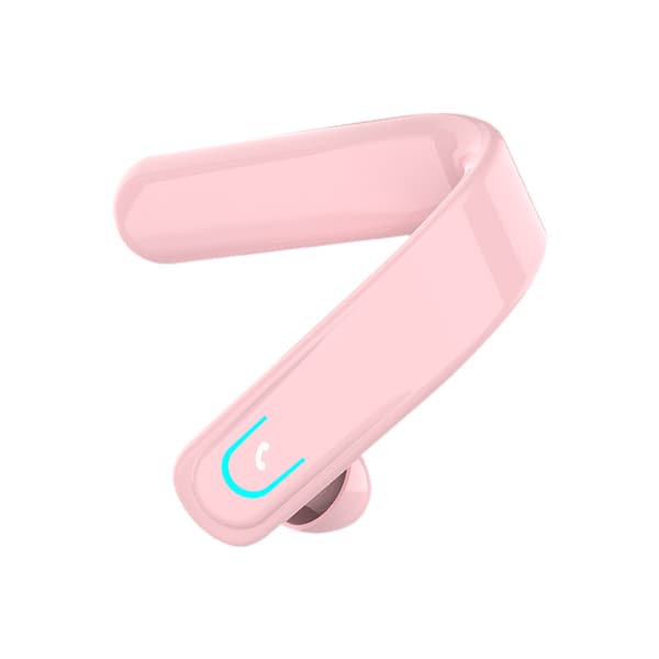 Bluetooth ørekrogshovedtelefoner, forretningsstil, kompatible med iOS og Android (Pink)