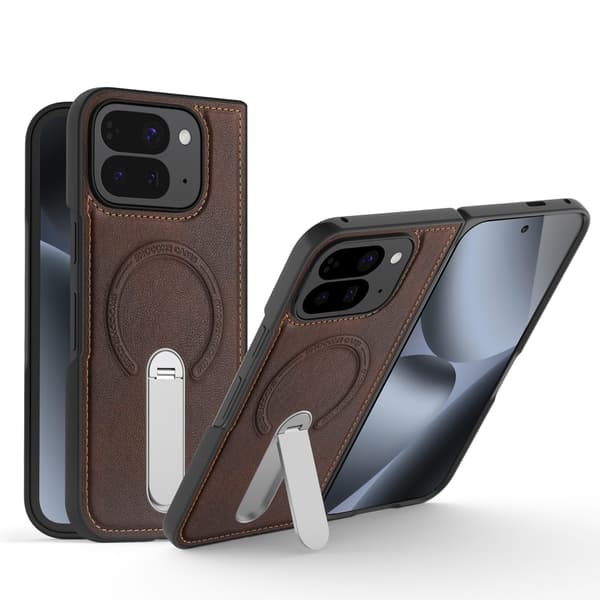 Telefonfodral för Google Pixel 10 Pro Fold Robust Stativ Magnetisk Coffee