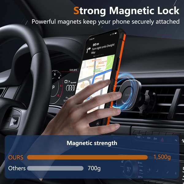 Telefonfodral för iPhone 17 Pro Max Hybrid Kickstand Ringhållare Stötsäker Orange